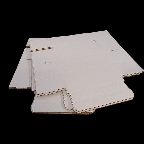 10- 8x4x3 White Corrugated Carton Cardboard Packaging Shipping Mailing Box Boxes - Picture 2 of 3